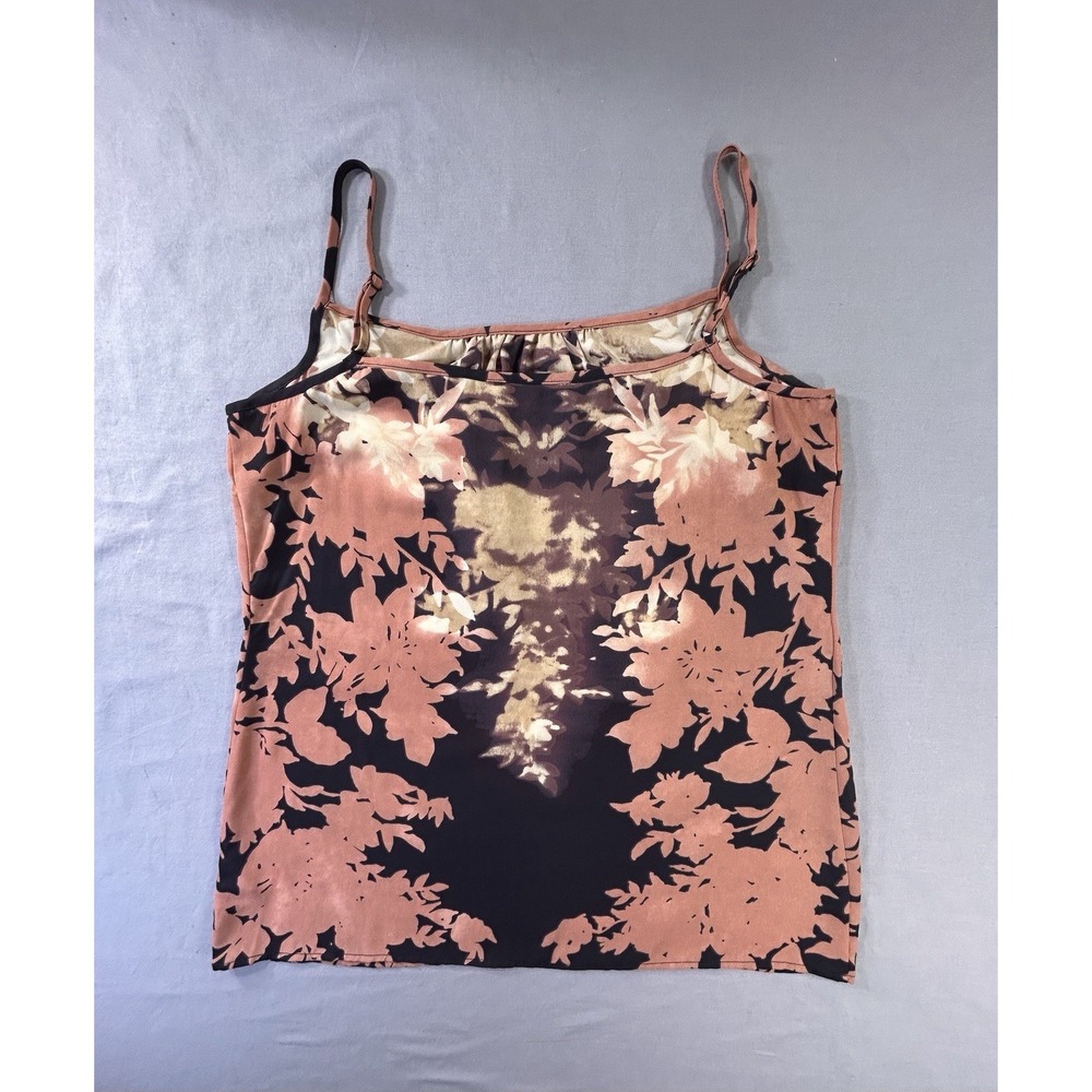cAbi  Leaf Shadow Cami Spaghetti‎ Straps Adjustable Tank Top  Women's Small